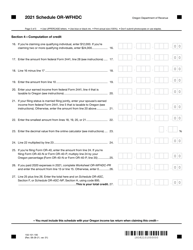 Form 150-101-195 Schedule OR-WFHDC Oregon Working Family Household and Dependent Care Credit - Oregon, Page 5
