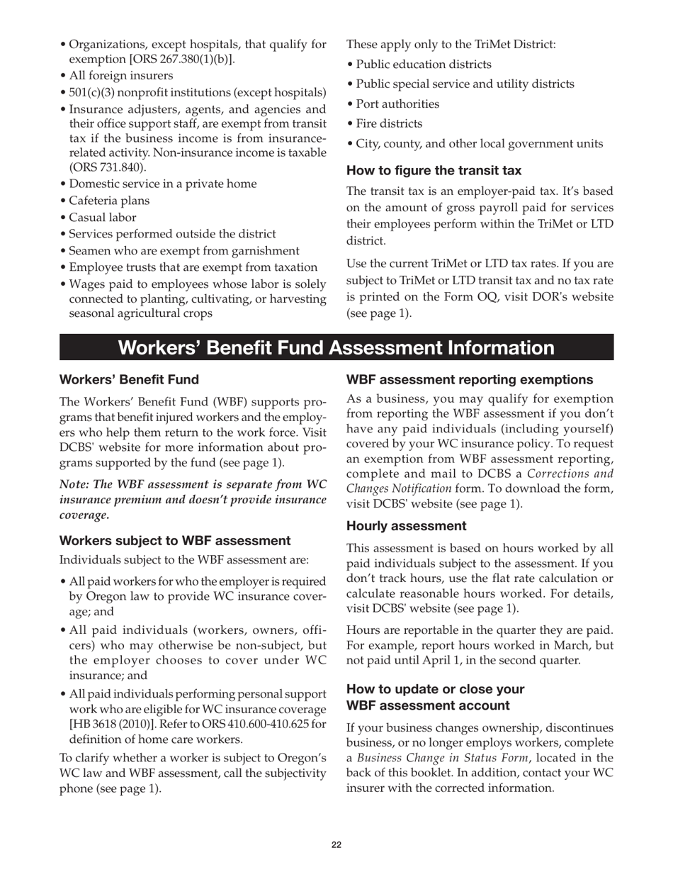 Form 150-211-155 Oregon Combined Payroll Tax Report Instructions for Oregon Employers - Oregon, Page 24