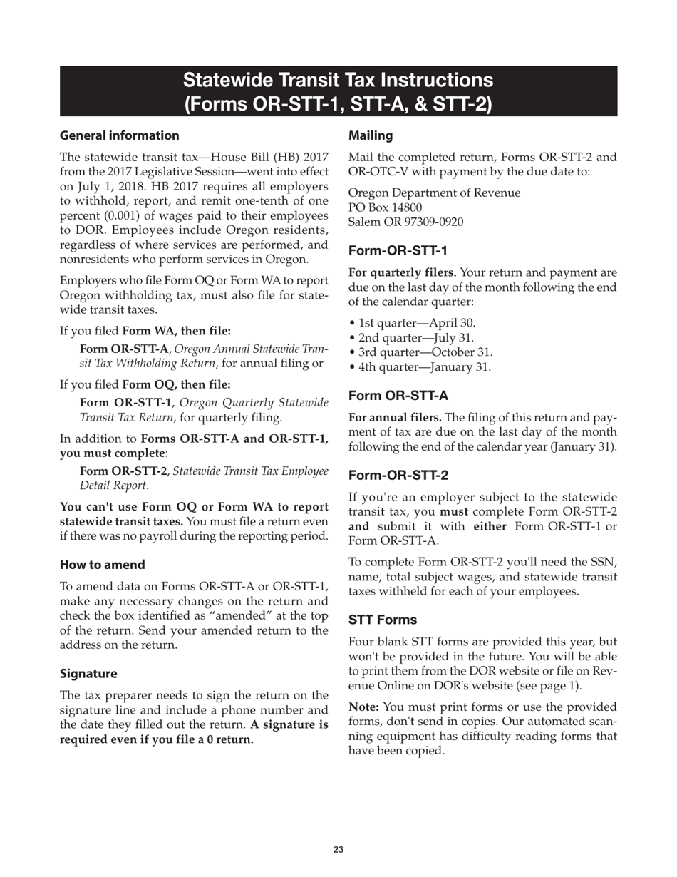 Form 150-211-155 Oregon Combined Payroll Tax Report Instructions for Oregon Employers - Oregon, Page 25