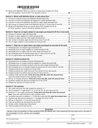 Form OR-530 (150-605-004) Oregon Quarterly Tax Return for Tobacco Distributors - Oregon, Page 2