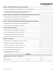 Form OR-531 (150-605-006) Oregon Unlicensed Tobacco Quarterly Tax Return (For Non-licensed Individual or Business) - Oregon, Page 2