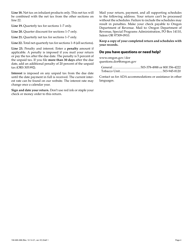 Form OR-531 (150-605-006) Oregon Unlicensed Tobacco Quarterly Tax Return (For Non-licensed Individual or Business) - Oregon, Page 4