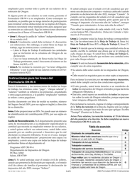 Instrucciones para Formulario OR-W-4, 150-101-402-5 Declaracion De Retenciones Y Certificado De Exencion De Oregon - Oregon (Spanish), Page 3
