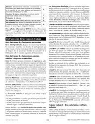 Instrucciones para Formulario OR-W-4, 150-101-402-5 Declaracion De Retenciones Y Certificado De Exencion De Oregon - Oregon (Spanish), Page 4