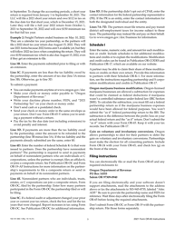 Instructions for Form OR-65, 150-101-065 Oregon Partnership Return of Income - Oregon, Page 3