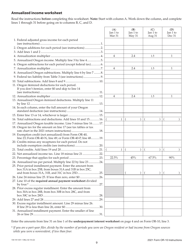 Instructions for Form OR-10, 150-101-031 Underpayment of Oregon Estimated Tax - Oregon, Page 9