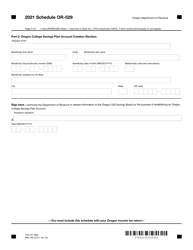 Form 150-101-068 Schedule OR-529 Oregon College Savings Plan Direct Deposit and Account Creation Election for Personal Income Tax Filers - Oregon, Page 2