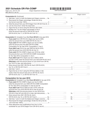 Form 150-101-164 Schedule OR-FIA-COMP Oregon Farm Income Averaging Computation of Tax - Oregon, Page 2