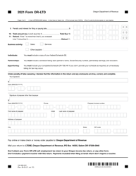 Form OR-LTD (150-560-001) Lane County Mass Transit District Self-employment Tax - Oregon, Page 2