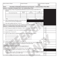 Form 329 Pass-Through Business Alternative Income Tax Credit - New Jersey, Page 2