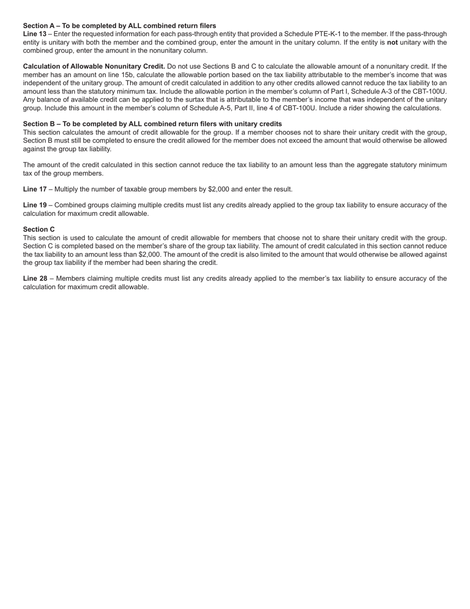 Form 329 Pass-Through Business Alternative Income Tax Credit - New Jersey, Page 5