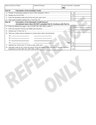 Form 302 Redevelopment Authority Project Tax Credit (Formerly the Urban Development Project Employees Tax Credit) - New Jersey, Page 2