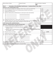 Form 302 Redevelopment Authority Project Tax Credit (Formerly the Urban Development Project Employees Tax Credit) - New Jersey, Page 3