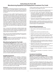 Form 305 Manufacturing Equipment and Employment Investment Tax Credit - New Jersey, Page 4