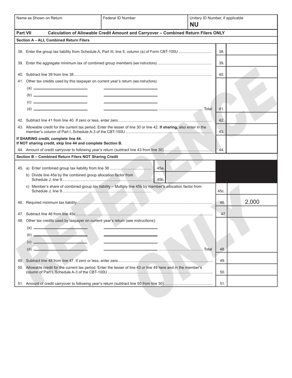 Form 306 Research and Development Tax Credit - New Jersey, Page 3