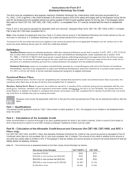 Form 317 Sheltered Workshop Tax Credit - New Jersey, Page 3