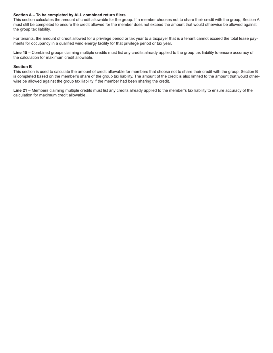 Form 322 Wind Energy Facility Tax Credit - New Jersey, Page 4