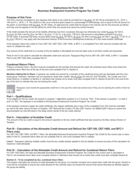 Form 324 Business Employment Incentive Program Tax Credit - New Jersey, Page 3