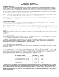 Form 327 Film and Digital Media Tax Credit - New Jersey, Page 3