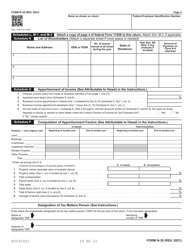 Form N-35 S Corporation Income Tax Return - Hawaii, Page 4