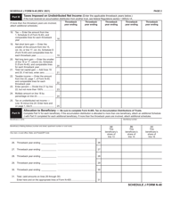 Form N-40 Schedule J Trust Allocation of an Accumulation Distribution - Hawaii, Page 2
