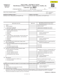 Form N-40 Schedule K-1 Beneficiary&#039;s Share of Income, Deductions, Credits, Etc. - Hawaii