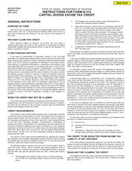 Instructions for Form N-312 Capital Goods Excise Tax Credit - Hawaii