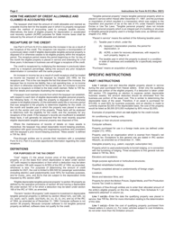 Instructions for Form N-312 Capital Goods Excise Tax Credit - Hawaii, Page 2