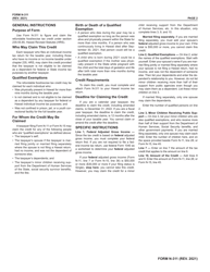 Form N-311 Refundable Food/Excise Tax Credit - Hawaii, Page 2