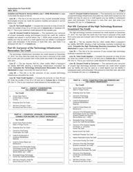 Instructions for Form N-323 Carryover of Tax Credits - Hawaii, Page 2