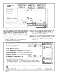 Instructions for Form RV-2 Periodic Rental Motor Vehicle, Tour Vehicle, and Car-Sharing Vehicle Surcharge Tax - Hawaii, Page 3