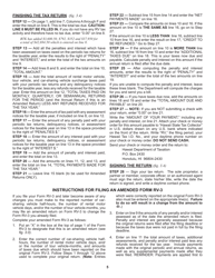 Instructions for Form RV-3 Rental Motor Vehicle, Tour Vehicle, and Car-Sharing Vehicle Surcharge Tax Annual Return and Reconciliation - Hawaii, Page 5