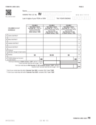 Form RV-3 Rental Motor Vehicle, Tour Vehicle, and Car-Sharing Vehicle Surcharge Tax Annual Return and Reconciliation - Hawaii, Page 2