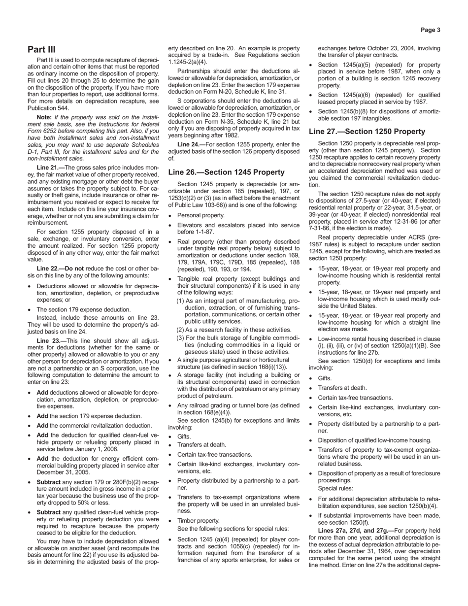 Instructions for Schedule D-1 Sales of Business Property - Hawaii, Page 3