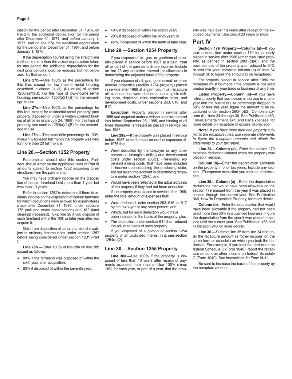 Instructions for Schedule D-1 Sales of Business Property - Hawaii, Page 4