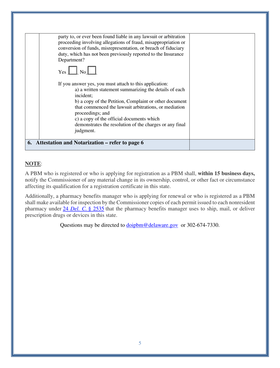 Pharmacy Benefits Manager (Pbm) Renewal - Delaware, Page 5