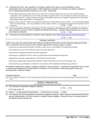 GSA Form 1996 Telework Agreement, Page 2