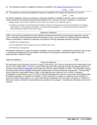 GSA Form 1996 Telework Agreement, Page 3