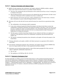 Form BOEM-0136 Permit for Geological Prospecting, Authorization for Noncommercial Geological Exploration, or Permit for Scientific Research Related to Minerals Other Than Oil, Gas, and Sulphur on the Outer Continental Shelf, Page 9
