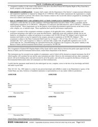 Form BSEE-0149 Assignment of Federal Ocs Pipeline Right-Of-Way Grant, Page 2