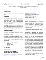 Document preview: Instructions for Form EIA-863 Petroleum Product Sales Identification Survey