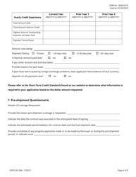 EIB Form 92-64 Application for Exporter Short-Term, Single-Buyer Insurance, Page 6