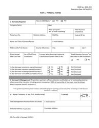 EIB Form 84-1 Application for Export Working Capital Guarantee, Page 3