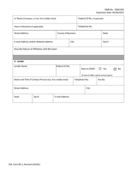EIB Form 84-1 Application for Export Working Capital Guarantee, Page 6