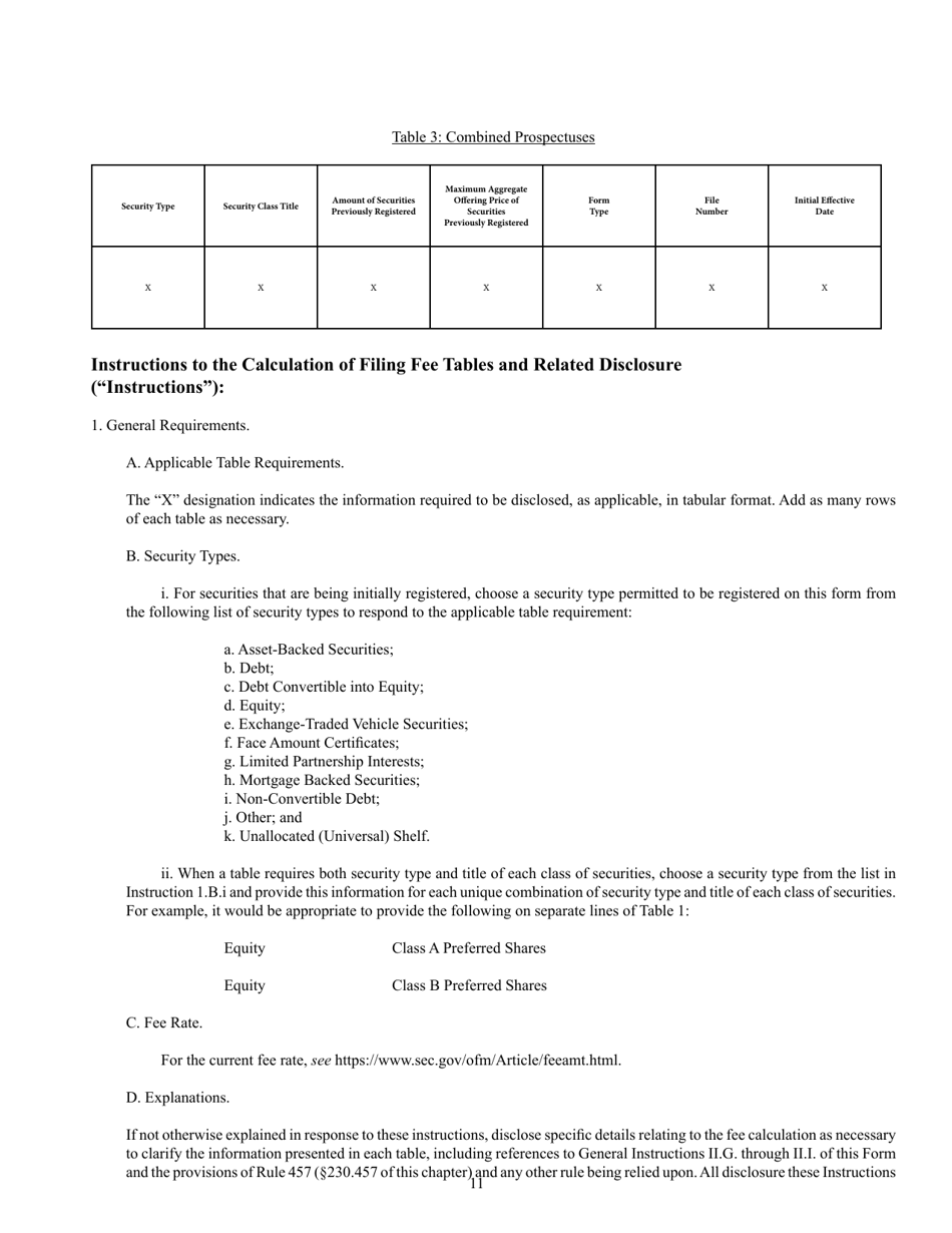 SEC Form 2292 (F-10) Registration Statement Under the Securities Act of 1933, Page 11
