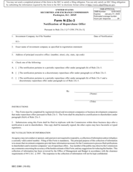 Document preview: SEC Form 2380 (N-23C-3) Notification of Repurchase Offer