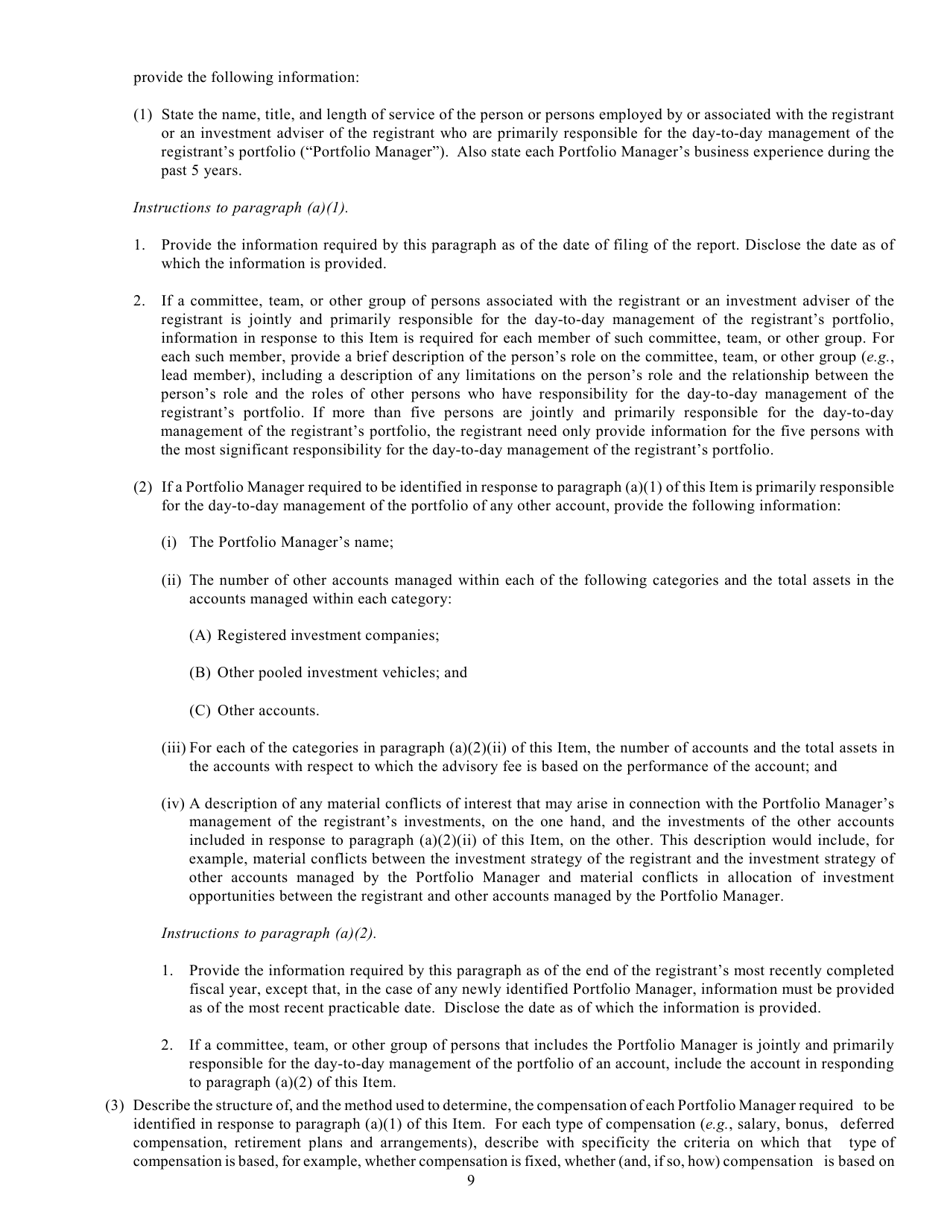 SEC Form 2569 (N-CSR) Certified Shareholder Report of Registered Management Investment Companies, Page 10