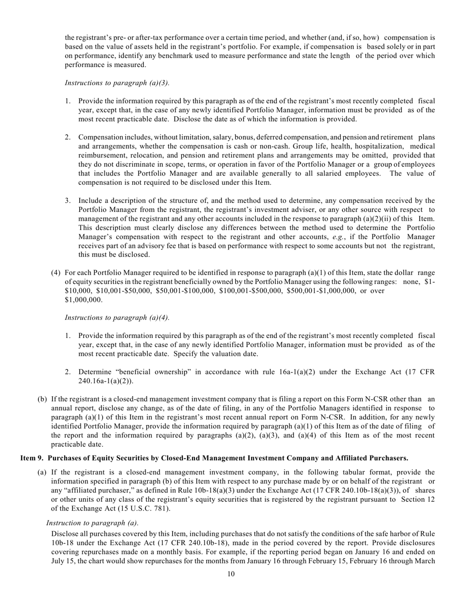 SEC Form 2569 (N-CSR) Certified Shareholder Report of Registered Management Investment Companies, Page 11