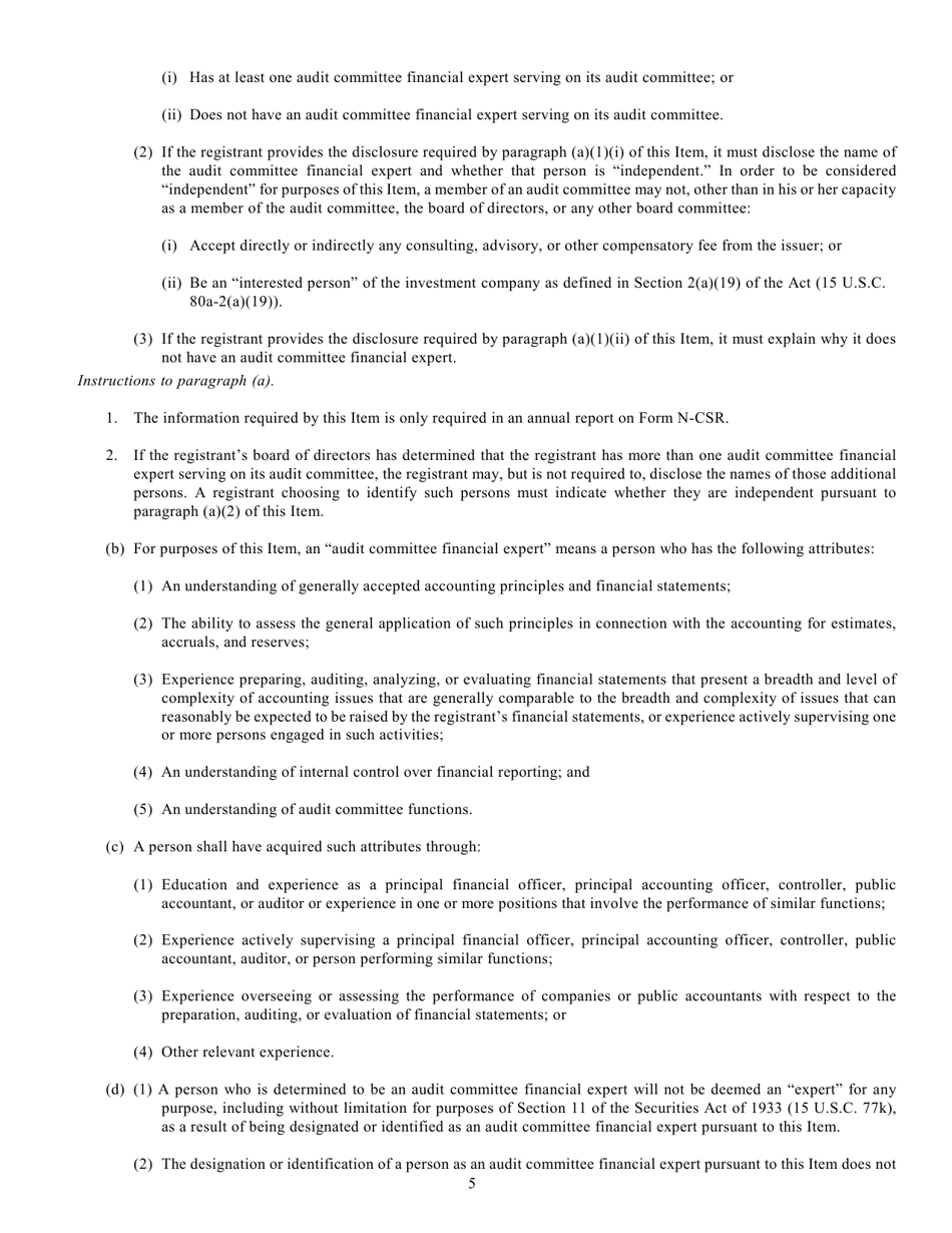 SEC Form 2569 (N-CSR) Certified Shareholder Report of Registered Management Investment Companies, Page 6