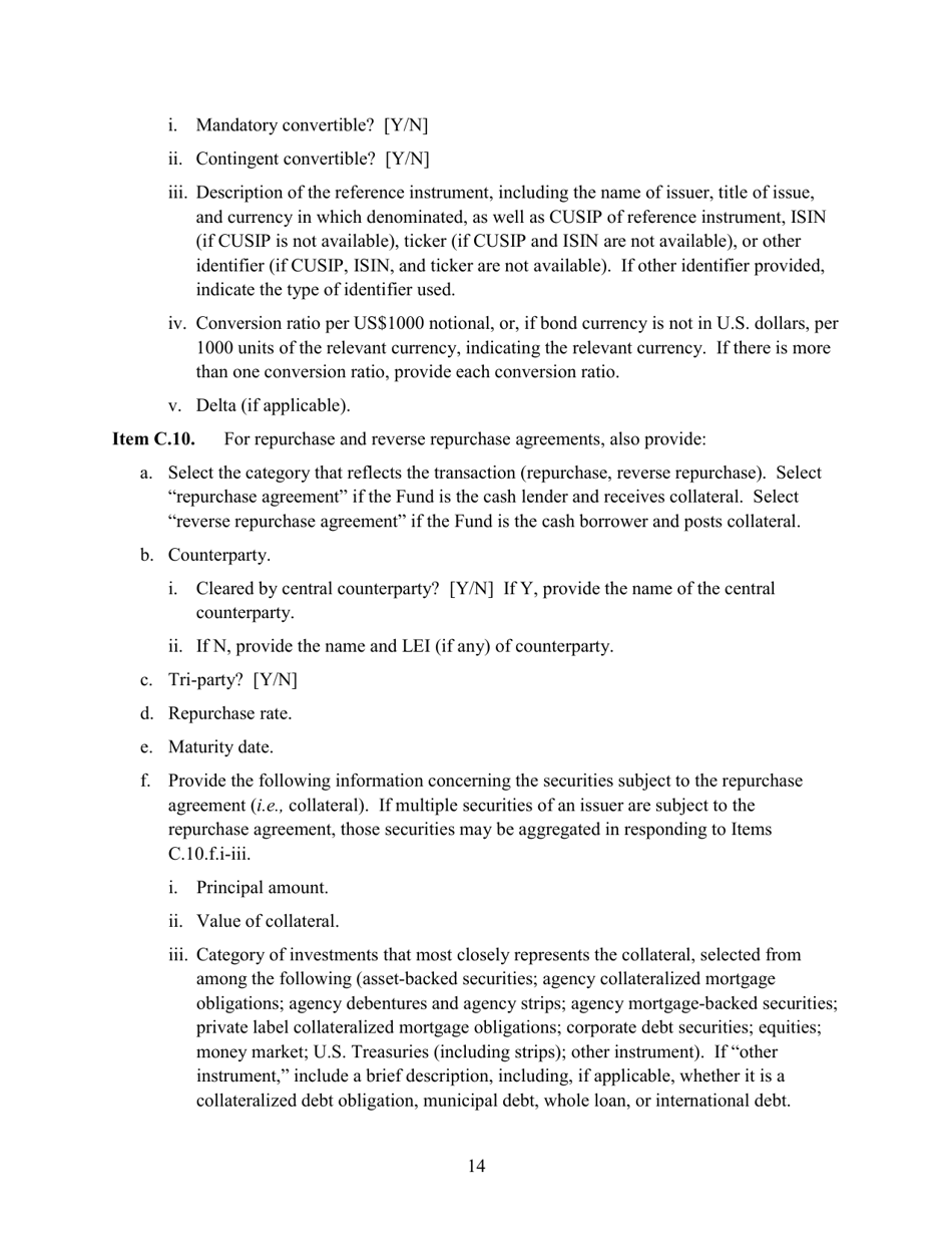 SEC Form 2940 (N-PORT) Monthly Portfolio Investments Report, Page 15